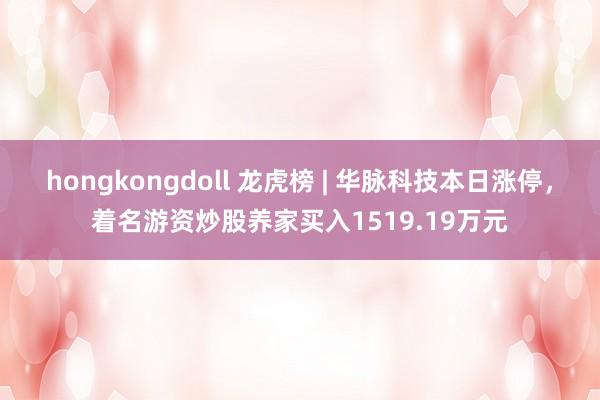 hongkongdoll 龙虎榜 | 华脉科技本日涨停，着名游资炒股养家买入1519.19万元