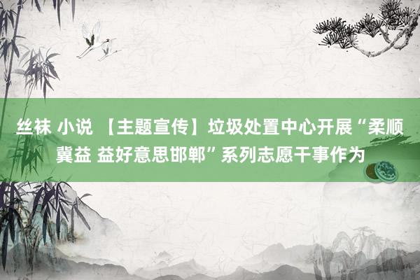 丝袜 小说 【主题宣传】垃圾处置中心开展“柔顺冀益 益好意思邯郸”系列志愿干事作为