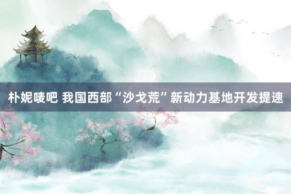 朴妮唛吧 我国西部“沙戈荒”新动力基地开发提速