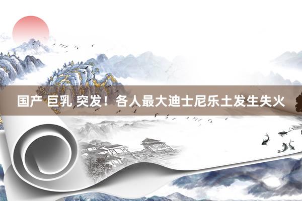国产 巨乳 突发！各人最大迪士尼乐土发生失火