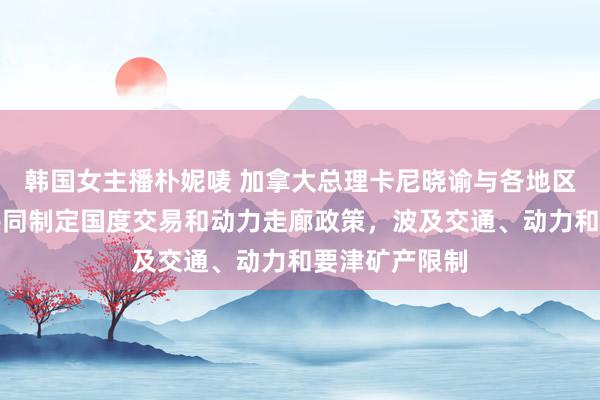 韩国女主播朴妮唛 加拿大总理卡尼晓谕与各地区罢了共鸣，共同制定国度交易和动力走廊政策，波及交通、动力和要津矿产限制