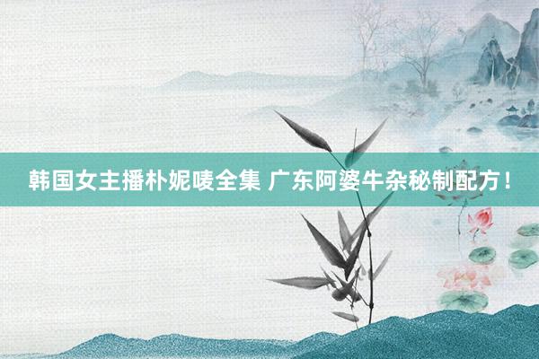 韩国女主播朴妮唛全集 广东阿婆牛杂秘制配方!