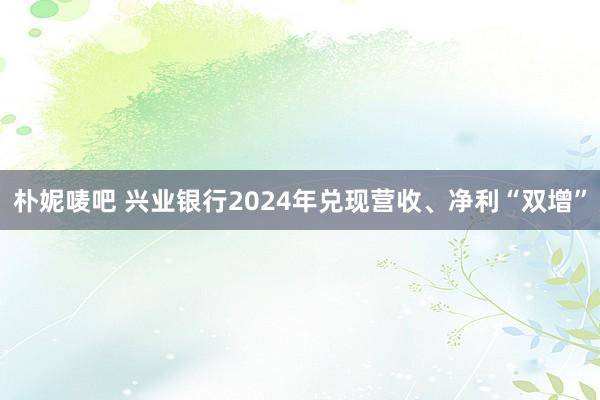 朴妮唛吧 兴业银行2024年兑现营收、净利“双增”
