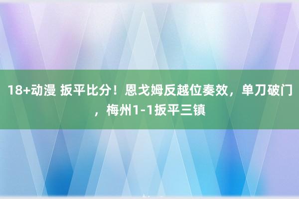18+动漫 扳平比分！恩戈姆反越位奏效，单刀破门，梅州1-1扳平三镇