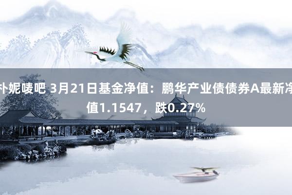 朴妮唛吧 3月21日基金净值：鹏华产业债债券A最新净值1.1547，跌0.27%