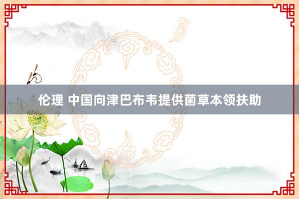 伦理 中国向津巴布韦提供菌草本领扶助